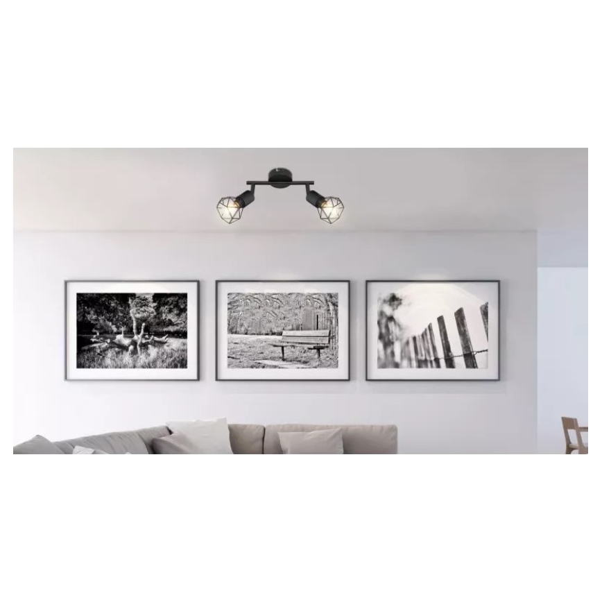 Brilagi - CAGE-spottivalaisin 2xE14/40W/230V