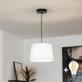 Brilagi - CERIA LED-riippuvalaisin kaapelilla 1xE27/40W/230V, halkaisija 30 cm, valkoinen