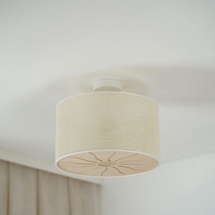 Brilagi - Kiinnitettävä kattovalaisin COUNTRY ROLLER 1xE27/15W/230V halkaisija 45 cm kerma