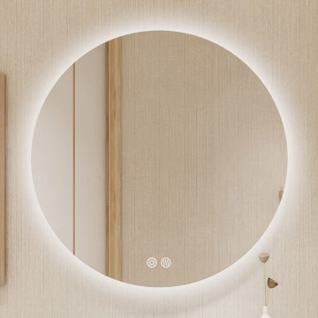 Brilagi - DEMI PRO LED himmennettävä lämmitetty kylpyhuonepeili taustavalaistuksella/20W/230V Ø 60 cm 3000/4000/6500K IP44