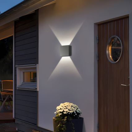 Brilagi - DOUBLERAY LED-ulkoseinävalaisin LED/4W/230V antrasiitti IP65
