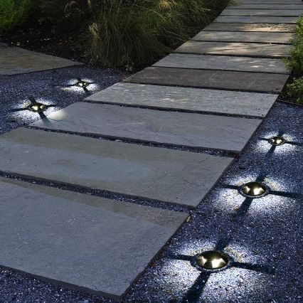 Brilagi - GROUNDRAY LED ajettava ulkovalaisin LED/1W/230V musta IP67