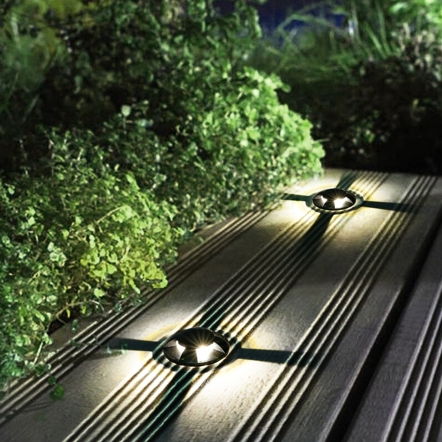 Brilagi - GROUNDRAY LED ajettava ulkovalaisin LED/1W/230V musta IP67