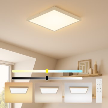 Brilagi - himennettävä kylpyhuoneen kattovalaisin FRAME SMART LED/50W/230V 60x60 cm 3000-6000K IP44 beige + kaukosäädin