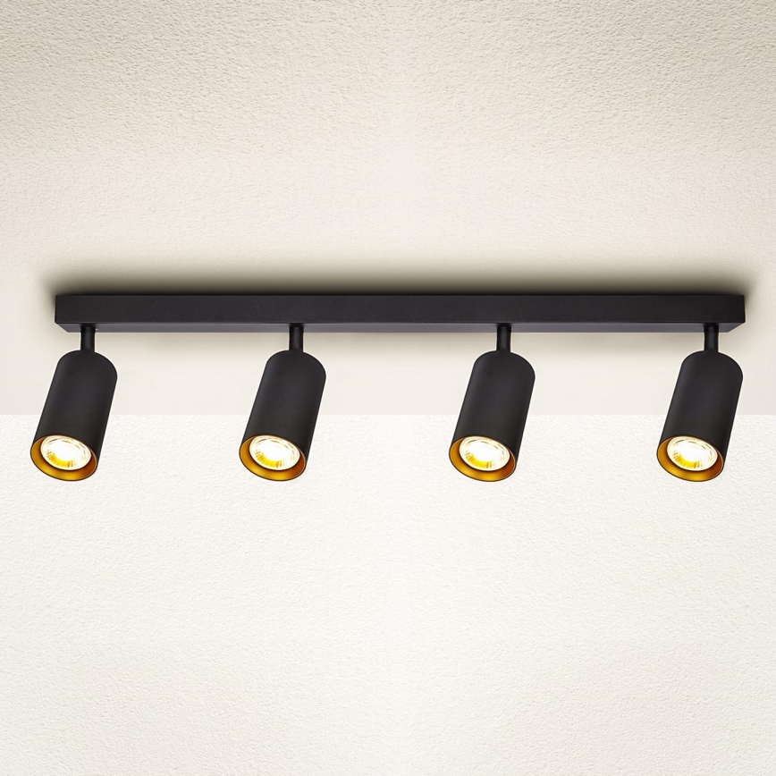Brilagi - himennettävä LED-kohdevalaisin SELE 4xGU10/6,5W/230V 2700-6500K musta/kulta