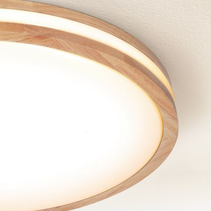 Brilagi - LED-himmennettävä kattovalaisin MOLINA LED/60W/230V 3000-6500K tammi, halkaisija 58 cm + kaukosäädin