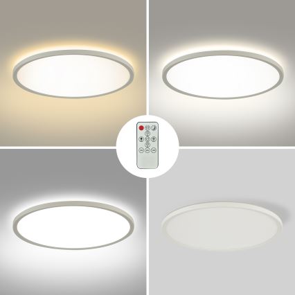 Brilagi - LED-himmennettävä kattovalaisin ULTRA SLIM LED/24W/230V 2700-6500K halkaisija 42 cm, valkoinen + kaukosäädin