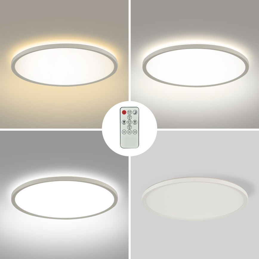 Brilagi - LED-himmennettävä kattovalaisin ULTRA SLIM LED/24W/230V 2700-6500K halkaisija 42 cm, valkoinen + kaukosäädin