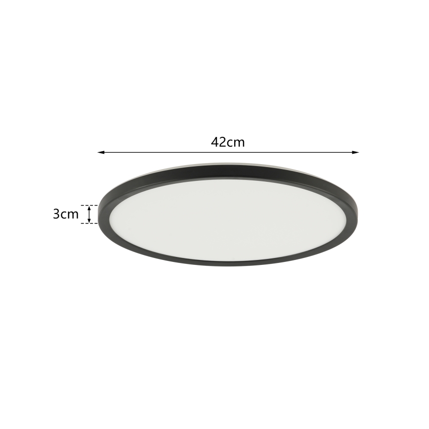 Brilagi - Himmennettävä LED-kattovalaisin ULTRA SLIM LED/24W/230V 2700-6500K halkaisija 42 cm musta + kaukosäädin