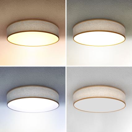 Brilagi - Himmennettävä LED-kattovalaisin CARMEN LED/48W/230V 3000-6500K Ø 40 cm + kaukosäädin