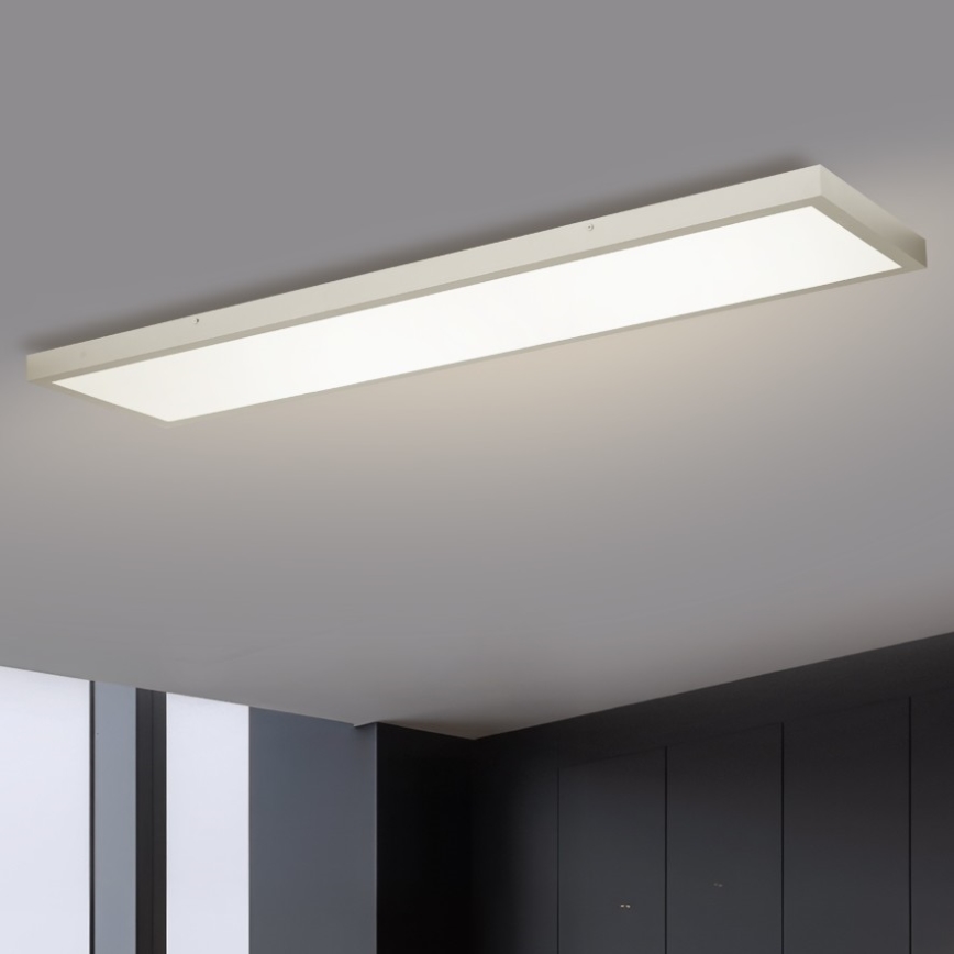 Brilagi - Himmennettävä kylpyhuoneen LED-kattovalaisin FRAME SMART LED/50W/230V 120x30 cm 3000-6000K IP44 hopea + kauko-ohjaus