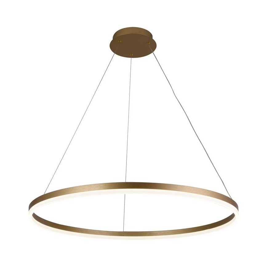 Brilagi - Himmennettävä LED-kattokruunu johdossa CIRCLE LED/55W/230V 3000-6500K kulta + kauko-ohjaus