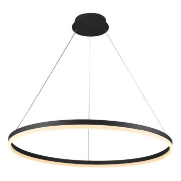 Brilagi - Himmennettävä LED-kattokruunu johdossa CIRCLE LED/55W/230V 3000-6500K musta + kauko-ohjaus