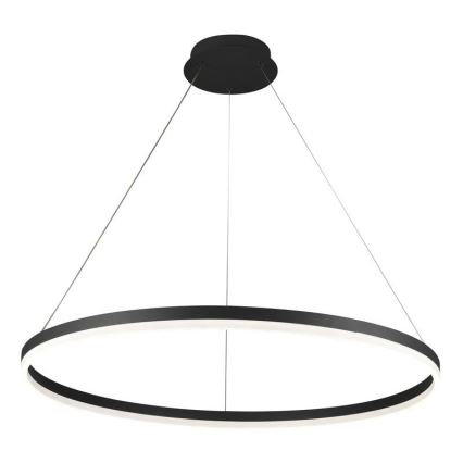 Brilagi - Himmennettävä LED-kattokruunu johdossa CIRCLE LED/55W/230V 3000-6500K musta + kauko-ohjaus