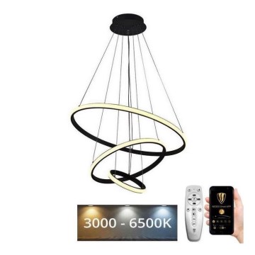 Brilagi - Himmennettävä LED-kattokruunu johdossa CIRCLE LED/90W/230V 3000-6500K + kauko-ohjaus