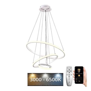 Brilagi - Himmennettävä LED-kattokruunu johdossa CIRCLE LED/90W/230V 3000-6500K + kauko-ohjaus