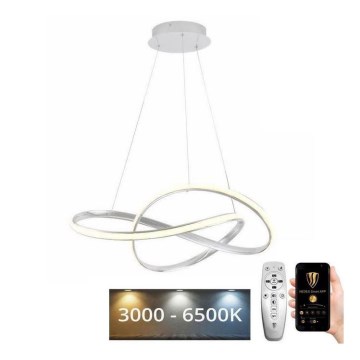 Brilagi - Himmennettävä LED-kattokruunu johdossa COSMOWAVE LED/70W/230V 3000-6500K valkoinen + kauko-ohjaus