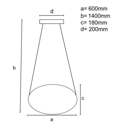 Brilagi - Himmennettävä LED-kattokruunu johdossa COSMOWAVE LED/70W/230V 3000-6500K valkoinen + kauko-ohjaus