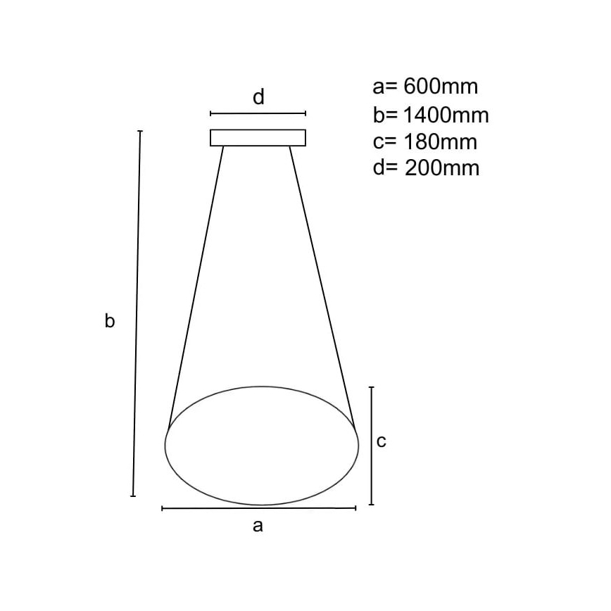 Brilagi - Himmennettävä LED-kattokruunu johdossa COSMOWAVE LED/70W/230V 3000-6500K valkoinen + kauko-ohjaus