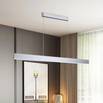Brilagi - Himmennettävä LED-kattokruunu johdossa SLEEKLINE SMART LED/40W/230V 3000-6000K Wi-Fi Tuya hopea + kauko-ohjaus
