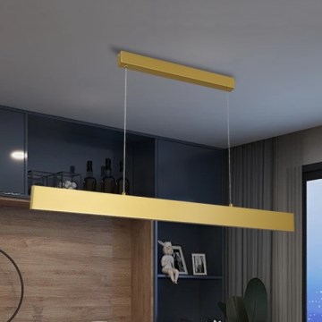Brilagi - Himmennettävä LED-kattokruunu johdossa SLIMLINE LED/40W/230V 3000-6000K kulta + kauko-ohjaus