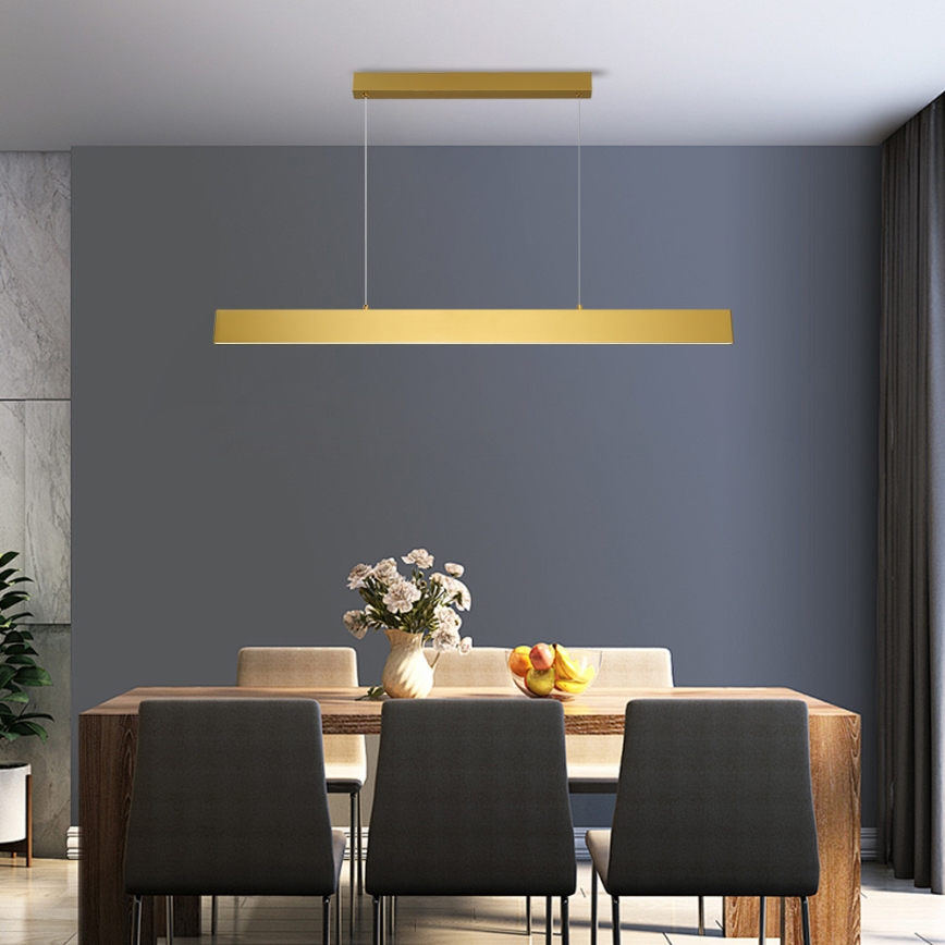 Brilagi - Himmennettävä LED-kattokruunu johdossa SLIMLINE LED/40W/230V 3000-6000K kulta + kauko-ohjaus