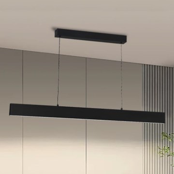 Brilagi - Himmennettävä LED-kattokruunu johdossa SLIMLINE LED/40W/230V 3000-6000K musta + kauko-ohjaus