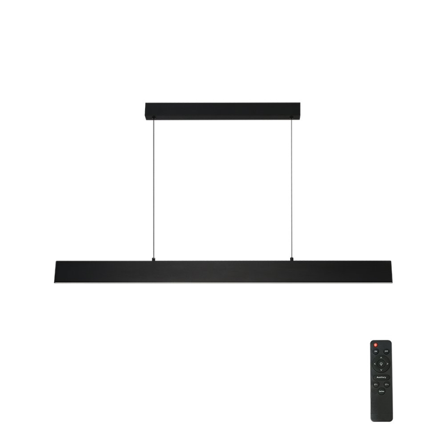 Brilagi - Himmennettävä LED-kattokruunu johdossa SLIMLINE LED/40W/230V 3000-6000K musta + kauko-ohjaus