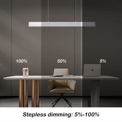 Brilagi - Himmennettävä LED-kattokruunu johdossa SLIMLINE LED/40W/230V 3000-6000K valkoinen + kauko-ohjaus