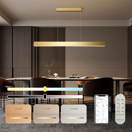 Brilagi - Himmennettävä LED-kattokruunu johdossa SLEEKLINE SMART LED/40W/230V 3000-6000K Wi-Fi Tuya kulta + kauko-ohjaus