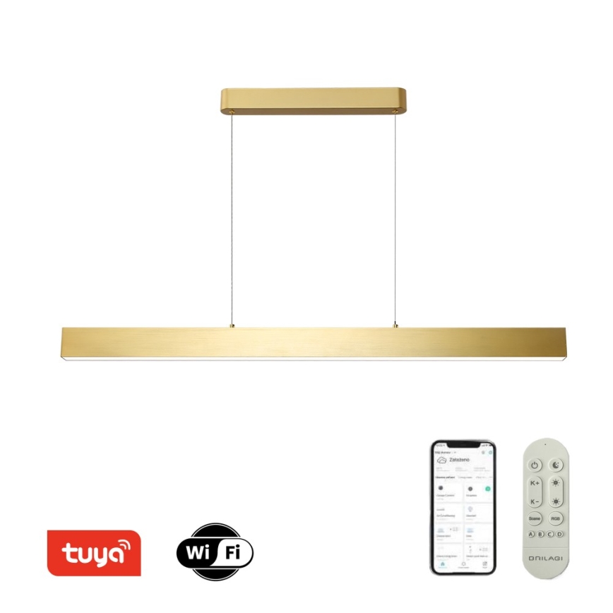 Brilagi - Himmennettävä LED-kattokruunu johdossa SLEEKLINE SMART LED/40W/230V 3000-6000K Wi-Fi Tuya kulta + kauko-ohjaus