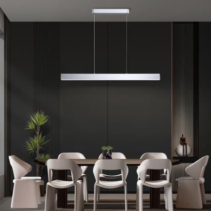 Brilagi - Himmennettävä LED-kattokruunu johdossa SLEEKLINE SMART LED/40W/230V 3000-6000K Wi-Fi Tuya hopea + kauko-ohjaus