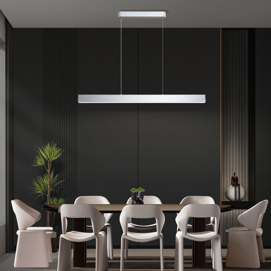 Brilagi - Himmennettävä LED-kattokruunu johdossa SLEEKLINE SMART LED/40W/230V 3000-6000K Wi-Fi Tuya hopea + kauko-ohjaus