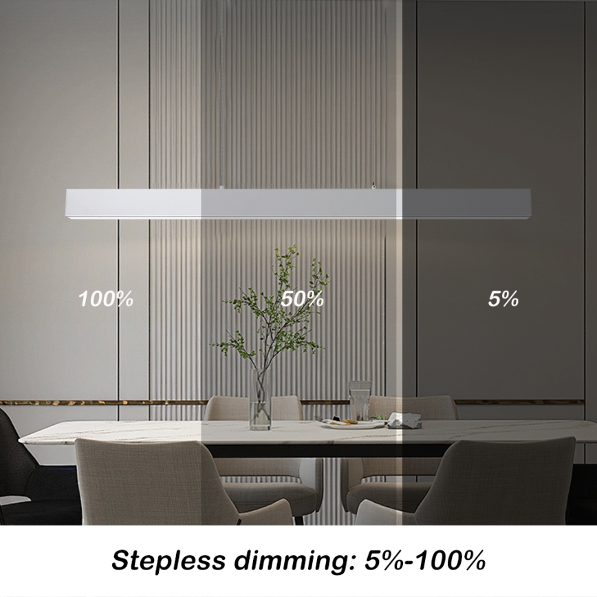 Brilagi - Himmennettävä LED-kattokruunu johdossa SLEEKLINE SMART LED/40W/230V 3000-6000K Wi-Fi Tuya valkoinen + kauko-ohjaus