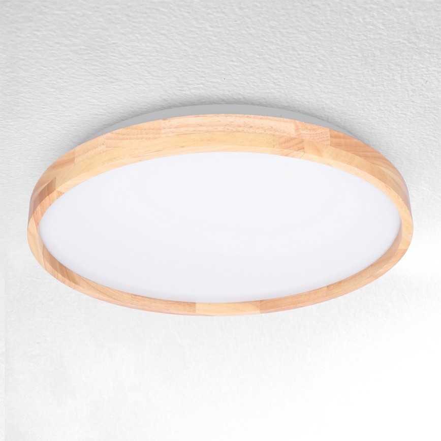 Brilagi - Himmennettävä LED-kattovalaisin ALSON LED/48W/230V 3000-6500K tammi halkaisija 39,5 cm + kauko-ohjaus