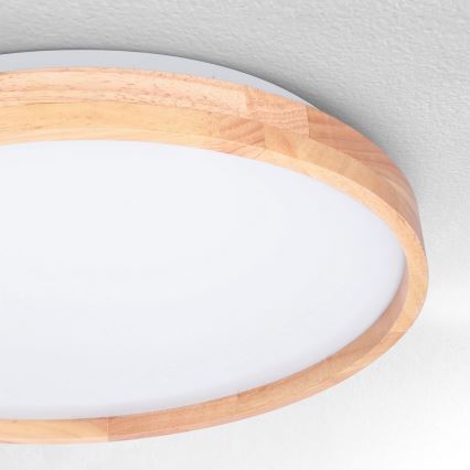 Brilagi - Himmennettävä LED-kattovalaisin ALSON LED/48W/230V 3000-6500K tammi halkaisija 39,5 cm + kauko-ohjaus