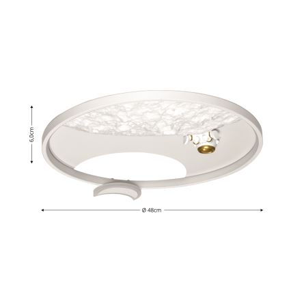 Brilagi - LED himmennettävä kattovalaisin ASTRO LED/20W/230V 3000-6000K + kaukosäädin