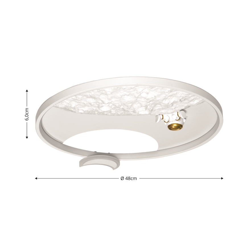 Brilagi - LED himmennettävä kattovalaisin ASTRO LED/20W/230V 3000-6000K + kaukosäädin