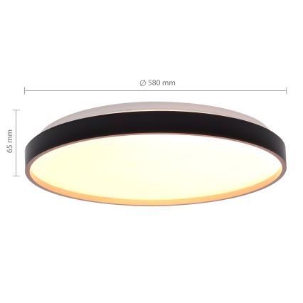 Brilagi - LED himmennettävä kattovalaisin CALA LED/60W/230V 3000-6500K halkaisija 58 cm + kaukosäädin