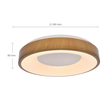 Brilagi - Himmennettävä LED-kattovalaisin DORIA LED/48W/230V 3000-6500K halkaisija 39 cm + kauko-ohjaus