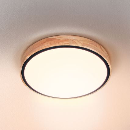 Brilagi - Himmennettävä LED-kattovalaisin GLORIA LED/48W/230V 3000-6500K tammi halkaisija 40 cm + kauko-ohjaus