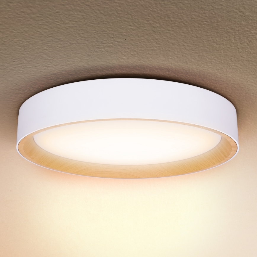 Brilagi - Himmennettävä LED-kattovalaisin LARIOS LED/48W/230V 3000-6500K ø 39 cm valkoinen + kauko-ohjaus