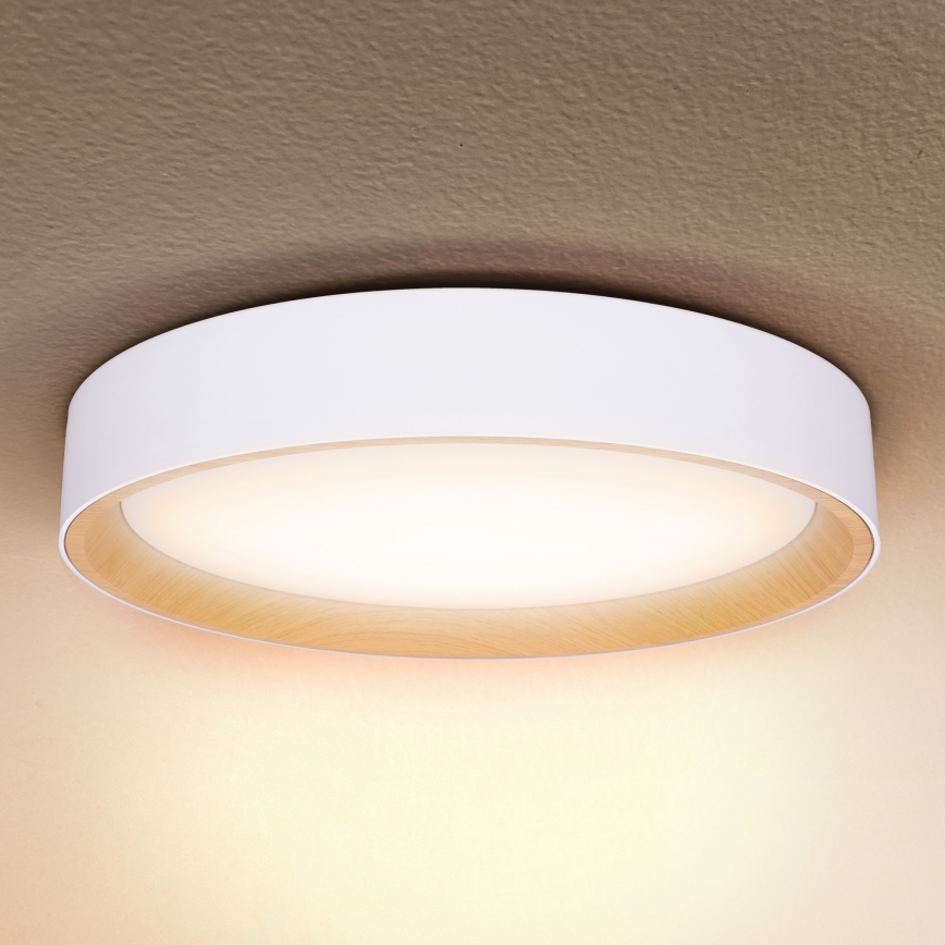 Brilagi - Himmennettävä LED-kattovalaisin LARIOS LED/60W/230V 3000-6500K ø 49 cm valkoinen + kauko-ohjaus