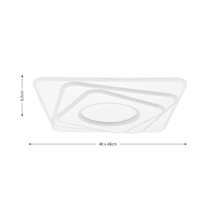 Brilagi - Himmennettävä LED-kattovalaisin MODERN LED/100W/230V 2700-6500K 48x48 cm + kauko-ohjaus