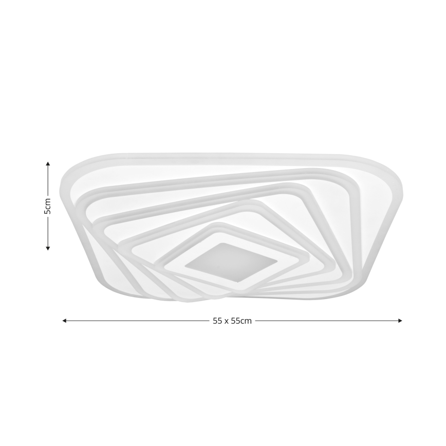 Brilagi - Himmennettävä LED-kattovalaisin MODERN LED/210W/230V 2700-6500K 55x55 cm + kauko-ohjaus