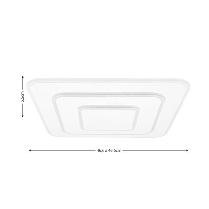 Brilagi - LED himmennettävä kattovalaisin MODERN LED/72W/230V 2700-6500K 46,6x46,6 cm + kaukosäädin