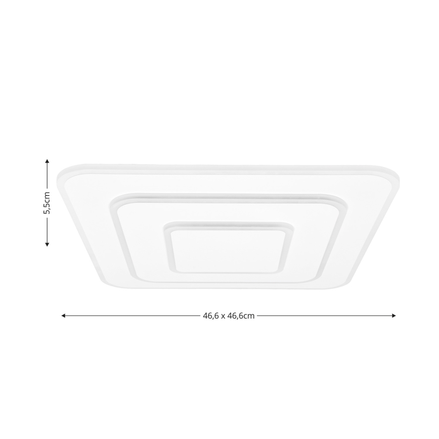 Brilagi - LED himmennettävä kattovalaisin MODERN LED/72W/230V 2700-6500K 46,6x46,6 cm + kaukosäädin