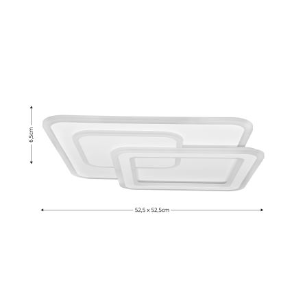 Brilagi - Himmennettävä LED-kattovalaisin MODERN LED/80W/230V 2700-6500K 52,5x52,5 cm + kauko-ohjaus