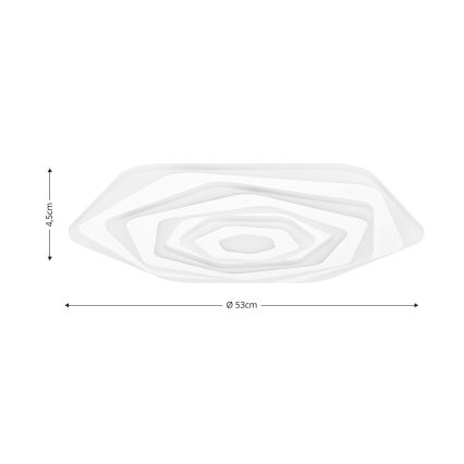 Brilagi - Himmennettävä LED-kattovalaisin MODERN LED/85W/230V 2700-6500K halkaisija 53 cm + kauko-ohjaus
