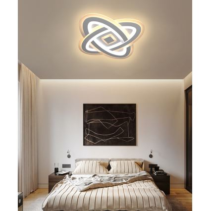 Brilagi - Himmennettävä LED-kattovalaisin MODERN LED/90W/230V 2700-6500K 48x48 cm+ kauko-ohjaus